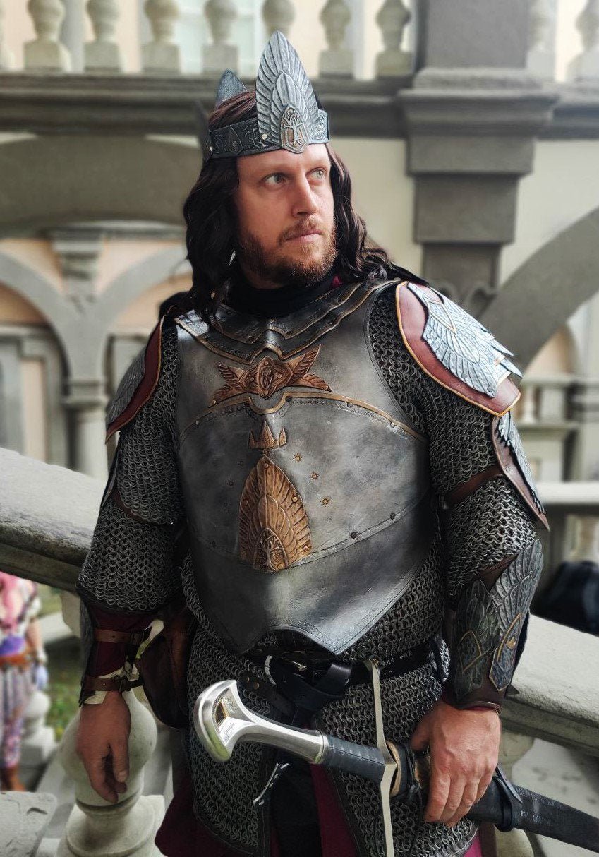 Aragorn Armor - Handmade Custom leather full coronation armor - LOTR Return of the King