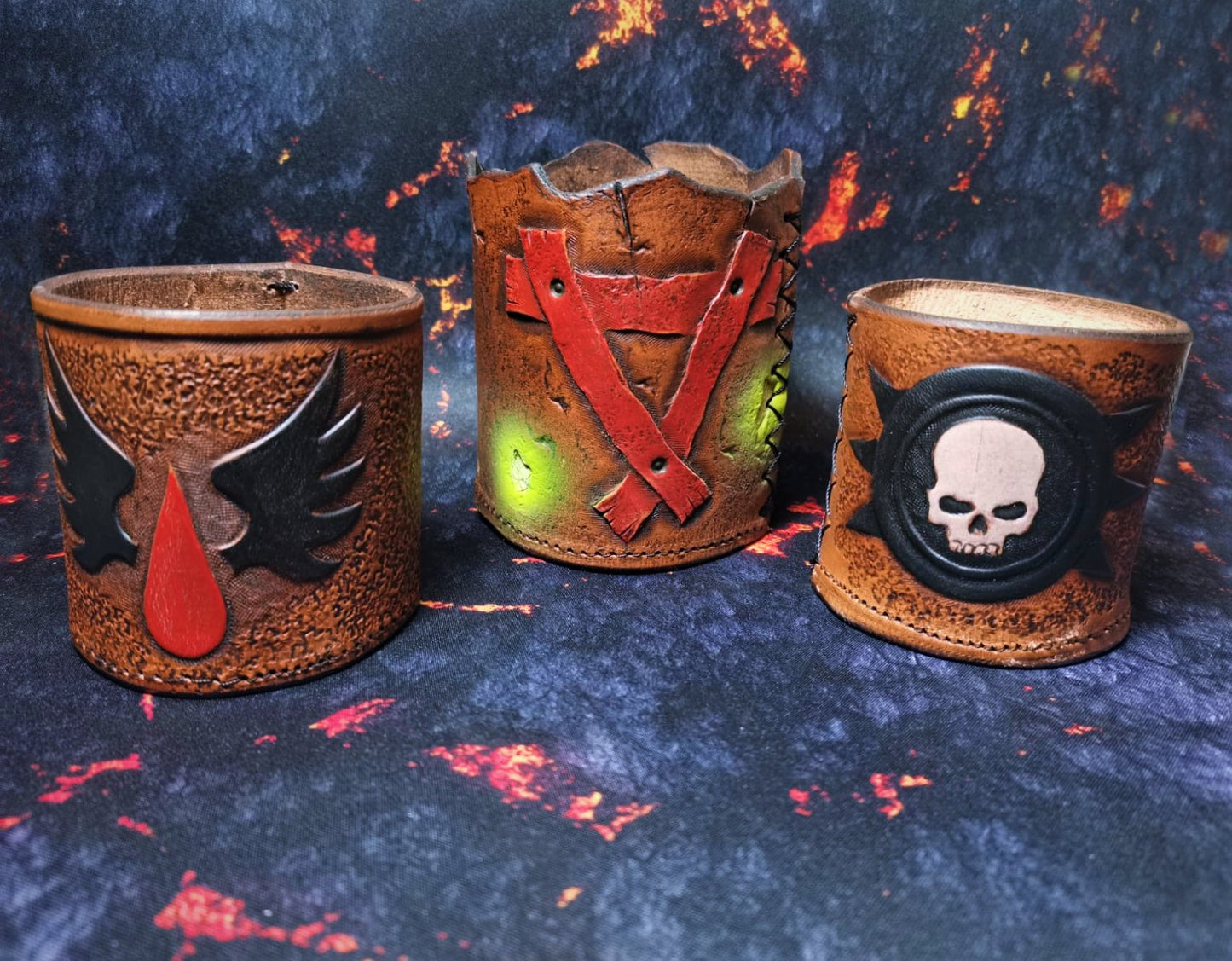 RPG gaming Warhammer dice cup with custom engraving, ideal for game masters, players, and collectors of tabletop accessories