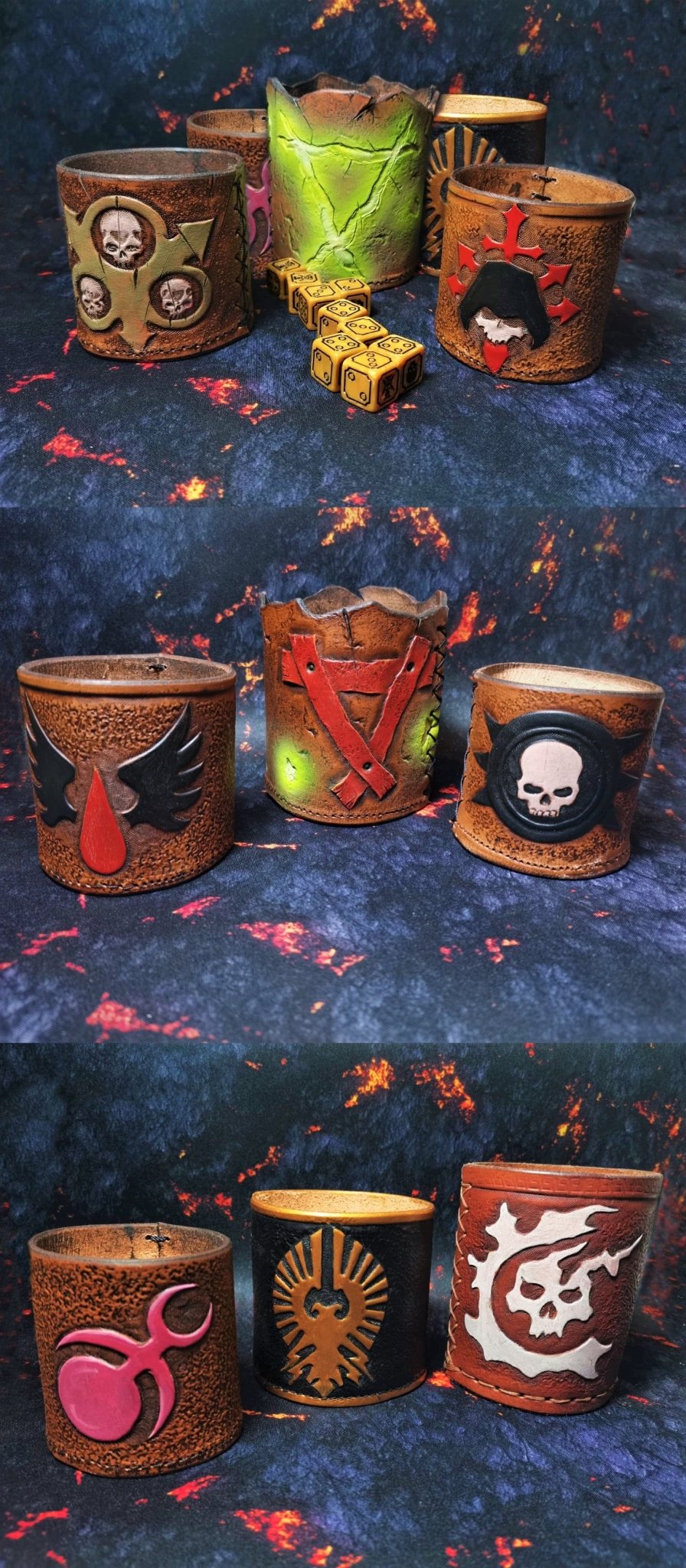 Buy Durable handmade leather dice cup for tabletop games, designed to last for years of immersive gameplay