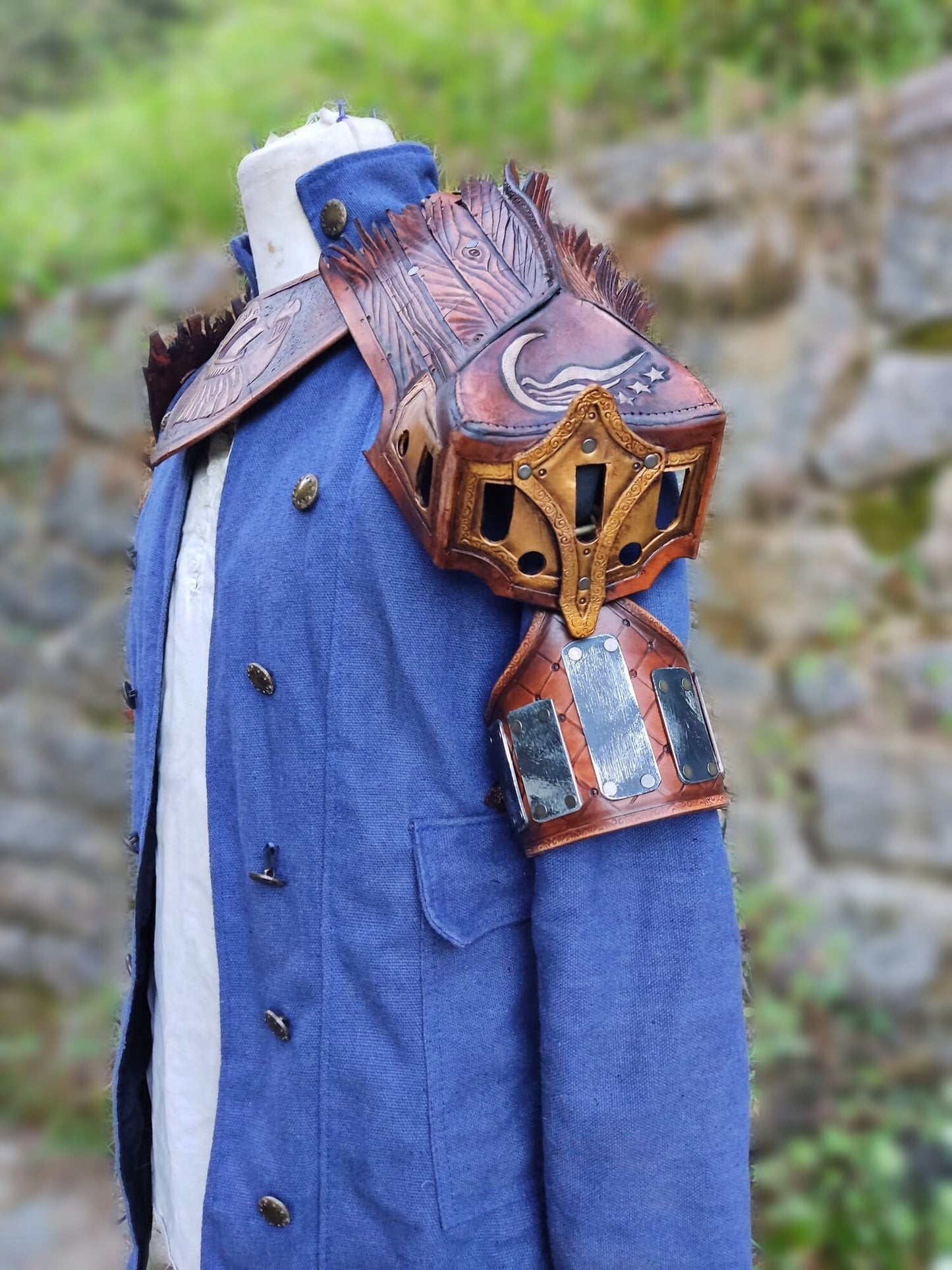 High-quality handcrafted leather armor – designed for LARP, cosplay, and theater performances