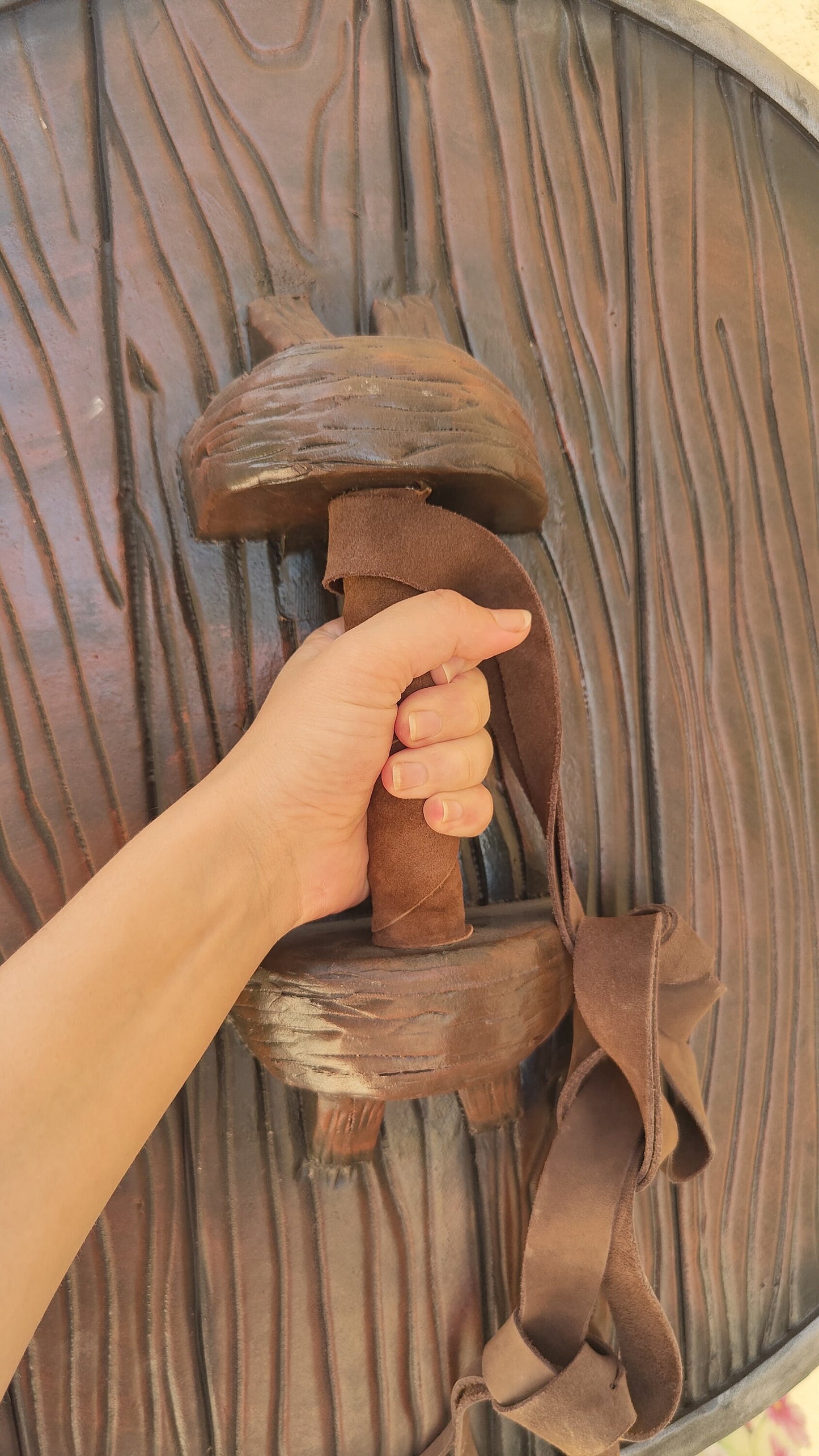 Viking shield - highly resistant HD foam round larp SHIELD - raven painted