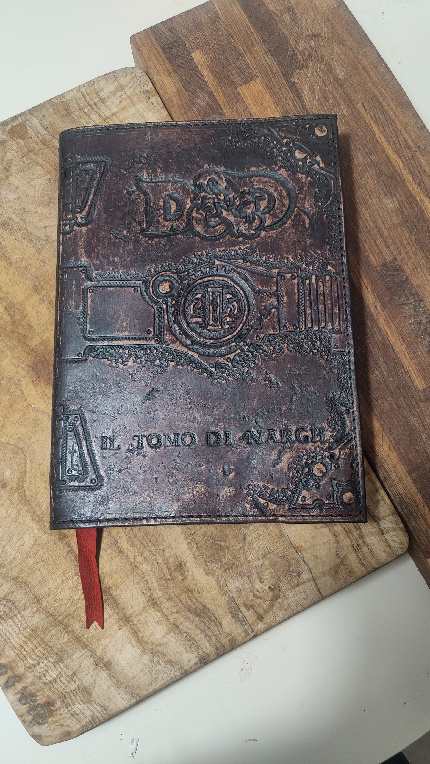 DnD & co. Leather Rulebook Cover - Handmade Custom Tabletop Sleeve