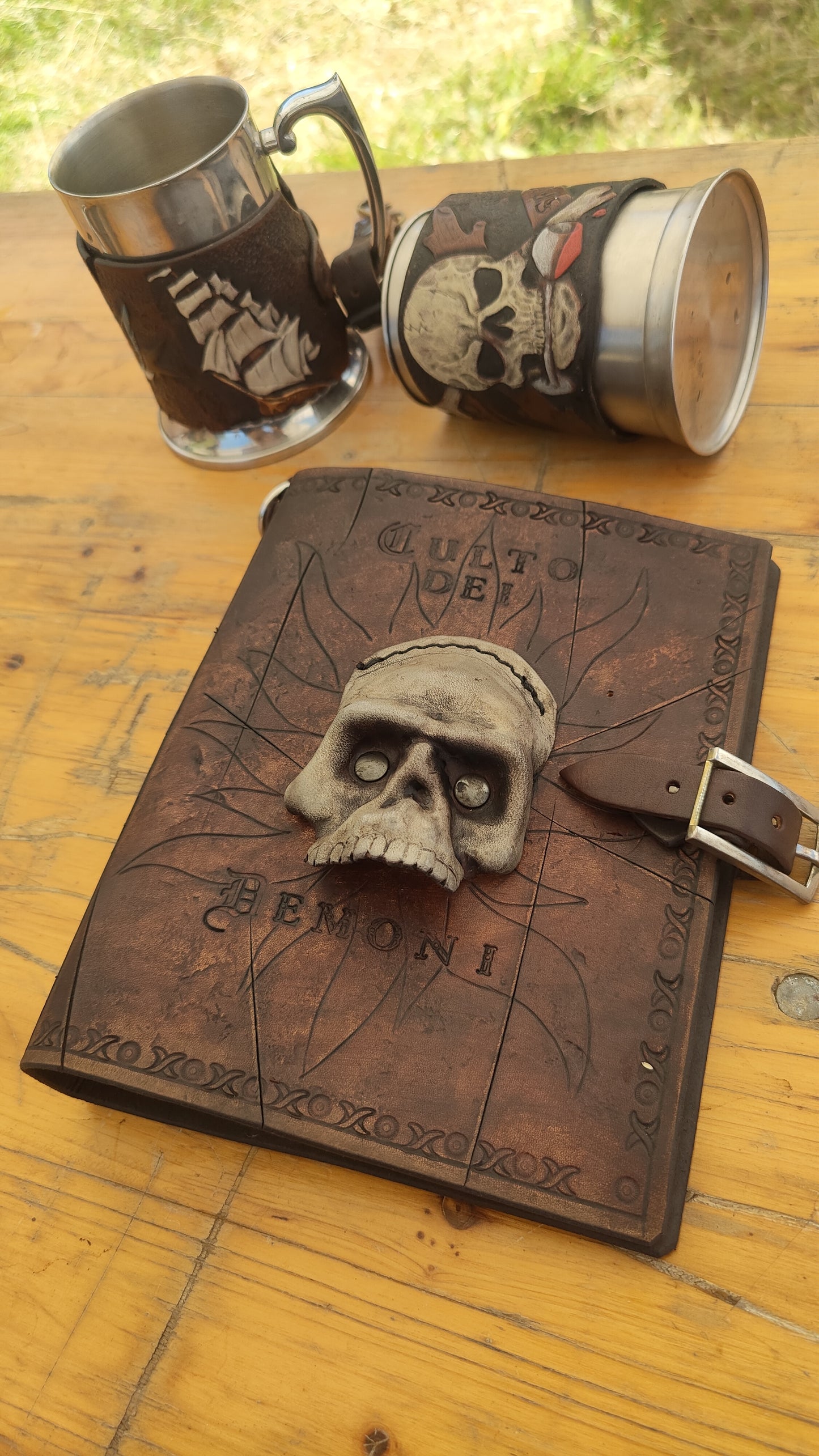 DnD & co. Leather Rulebook Cover - Handmade Custom Tabletop Sleeve