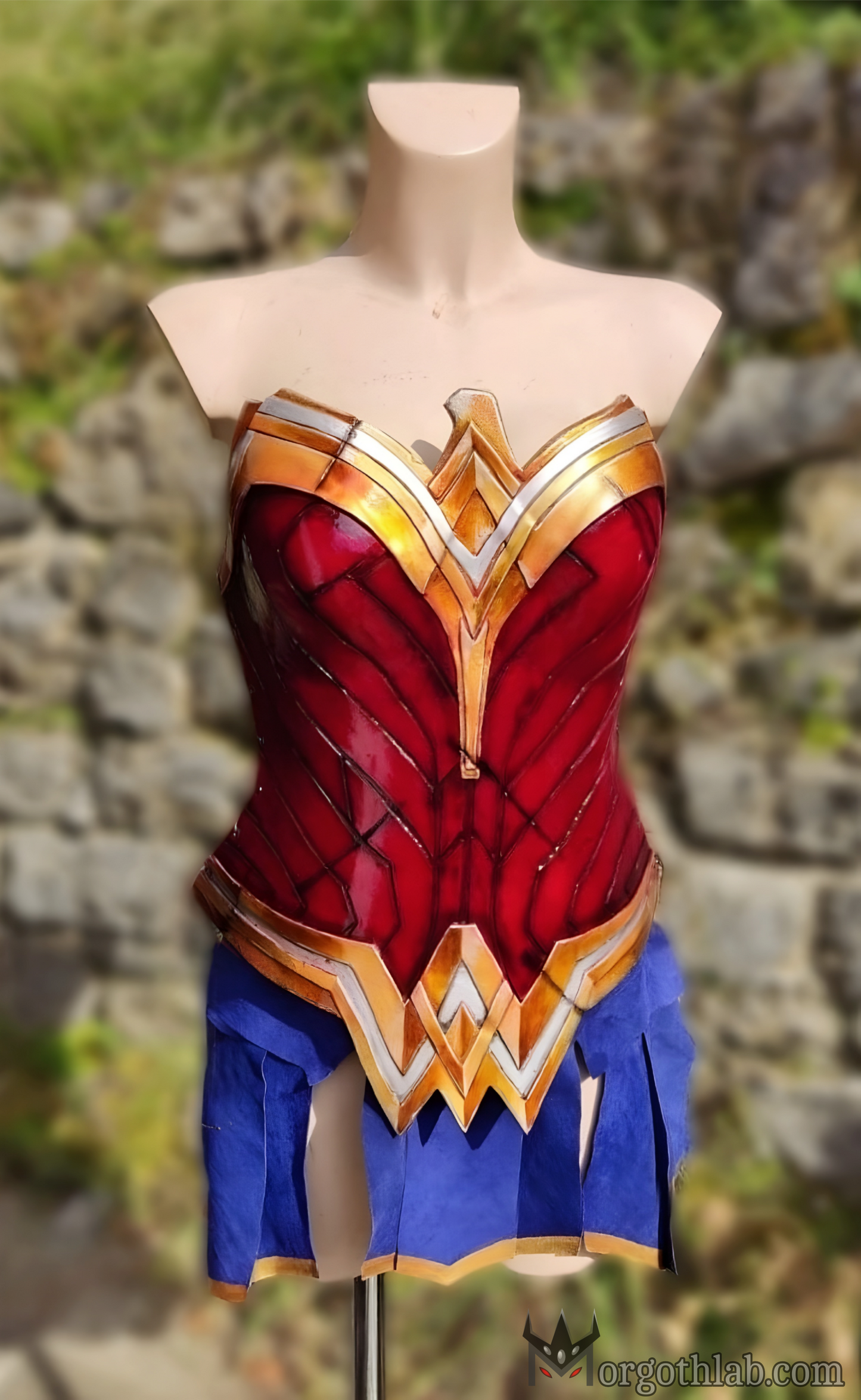 Wonder Woman Corset & Skirt - Handmade Custom Size Cosplay Costume Armor
