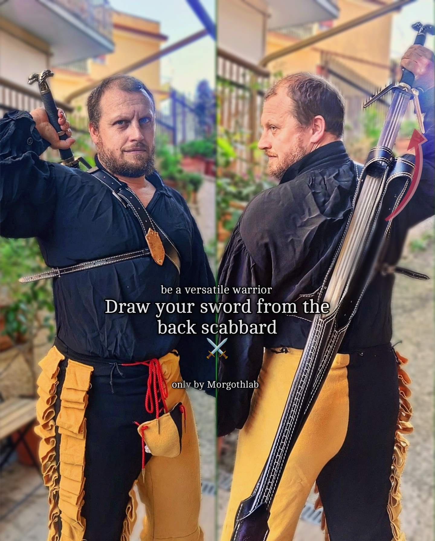 Back Sword Sheath - The Witcher 3 Geralt of Rivia inspired Scabbards