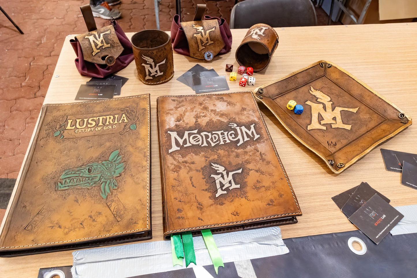 DnD & co. Leather Rulebook Cover - Handmade Custom Tabletop Sleeve