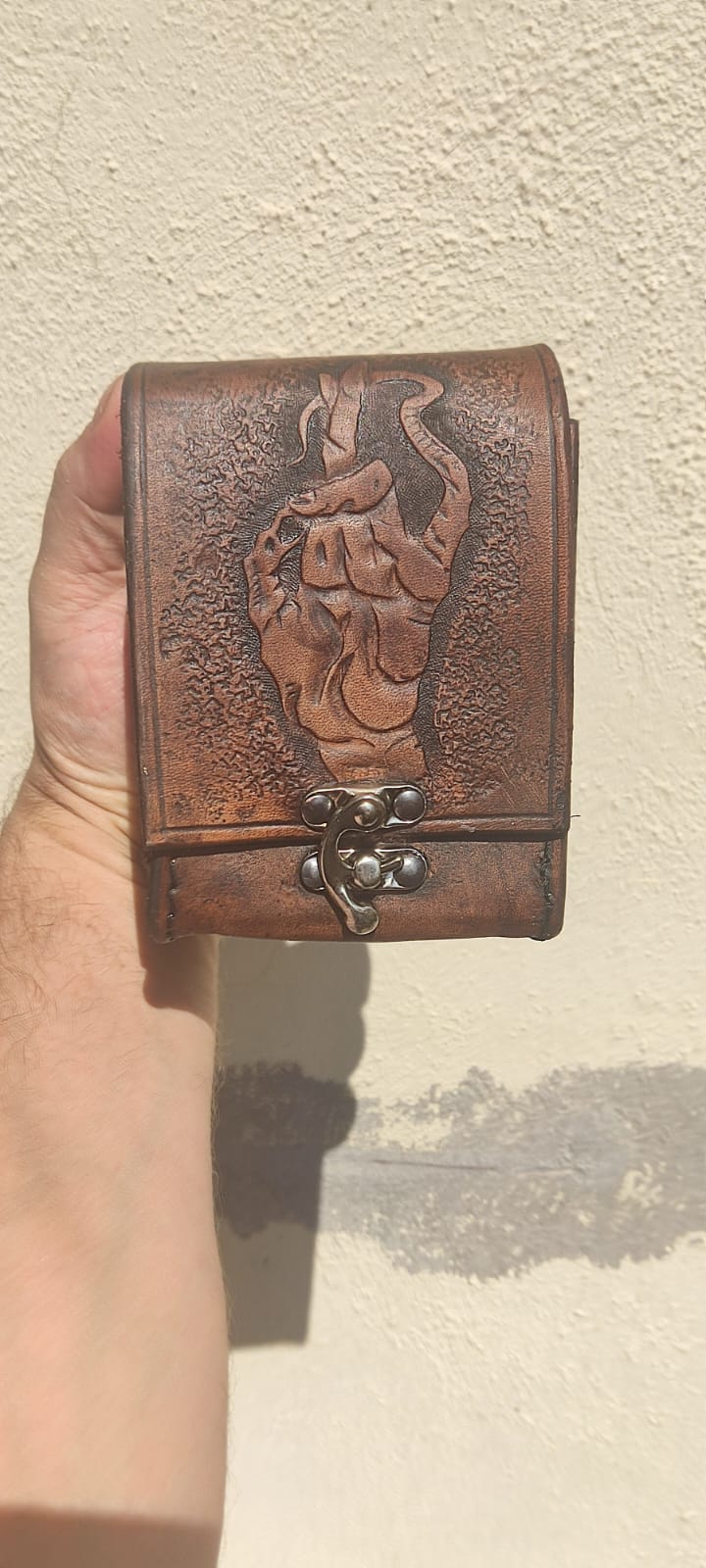 Custom Leather Card Holder - Deck Box 100+ Magic The Gathering / Pokem MorgothLab Custom Leather Card Holder - Deck Box 100+ Magic The Gathering / Pokem MorgothLab