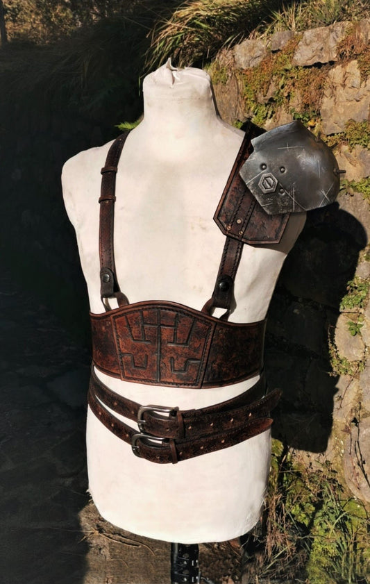 Cloud Strife / Zack Fair Final Fantasy 7 SOLDIER Belt, Harness & Pauldrons - MorgothLab