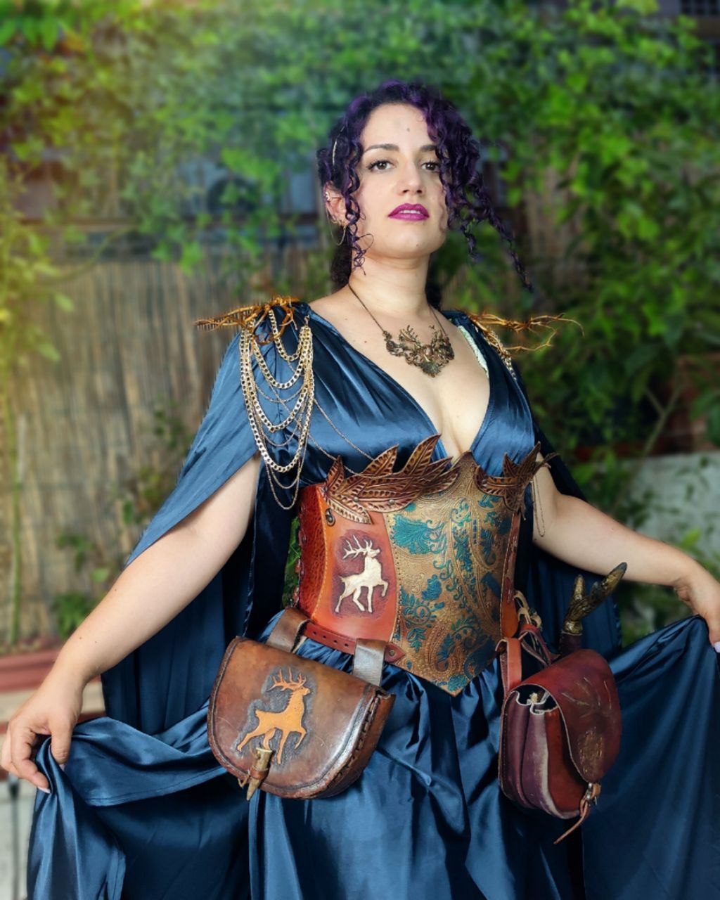 High quality custom leather corset with a durable structure, ideal for adventurers, warriors, and fantasy lovers