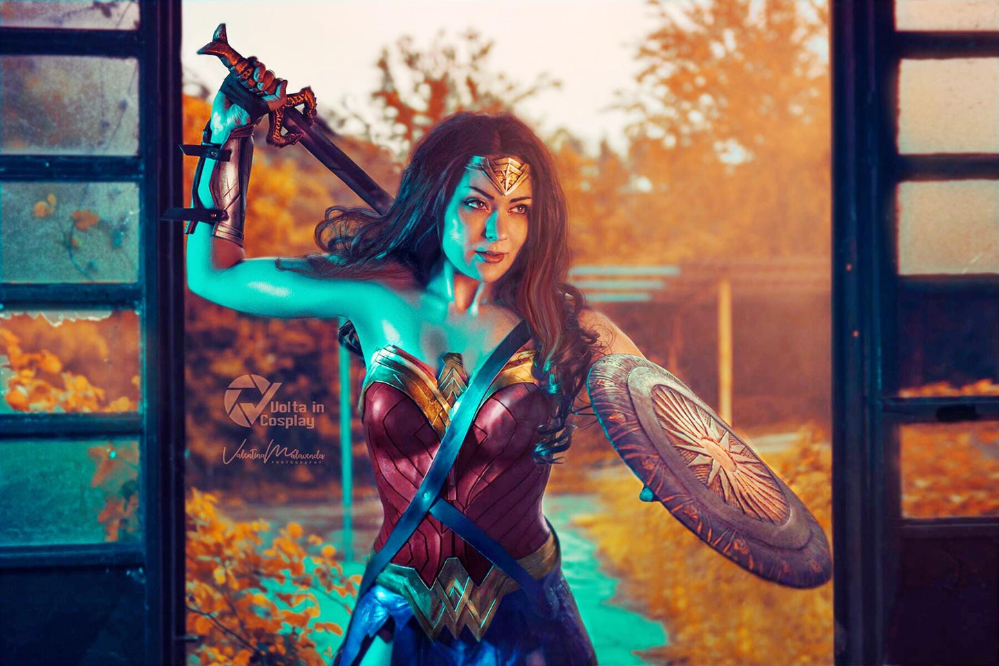 Wonder Woman cosplay Dc Comics High quality foam & leather Gal Gadot movie armor - superhero halloween costume for her 