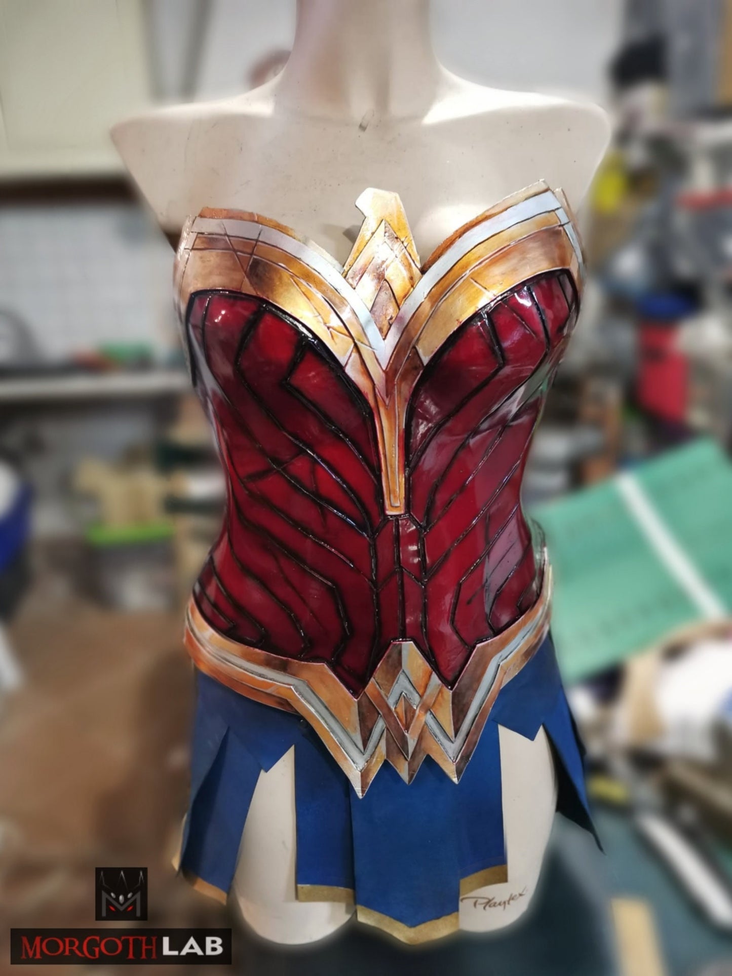 Amazon warrior-inspired Wonder Woman cosplay set, handmade with premium materials and customized sizing