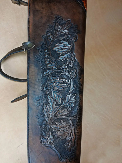 Oak Leaves Leather Quiver - Handmade & Custom