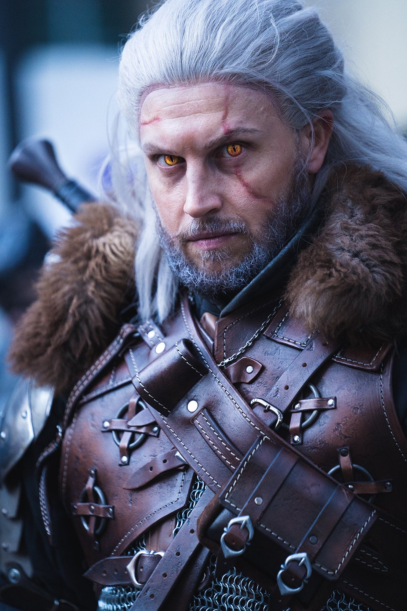 Armatura dell'Orso The Witcher Geralt design personalizzato fatto a mano - set completo costume cosplay