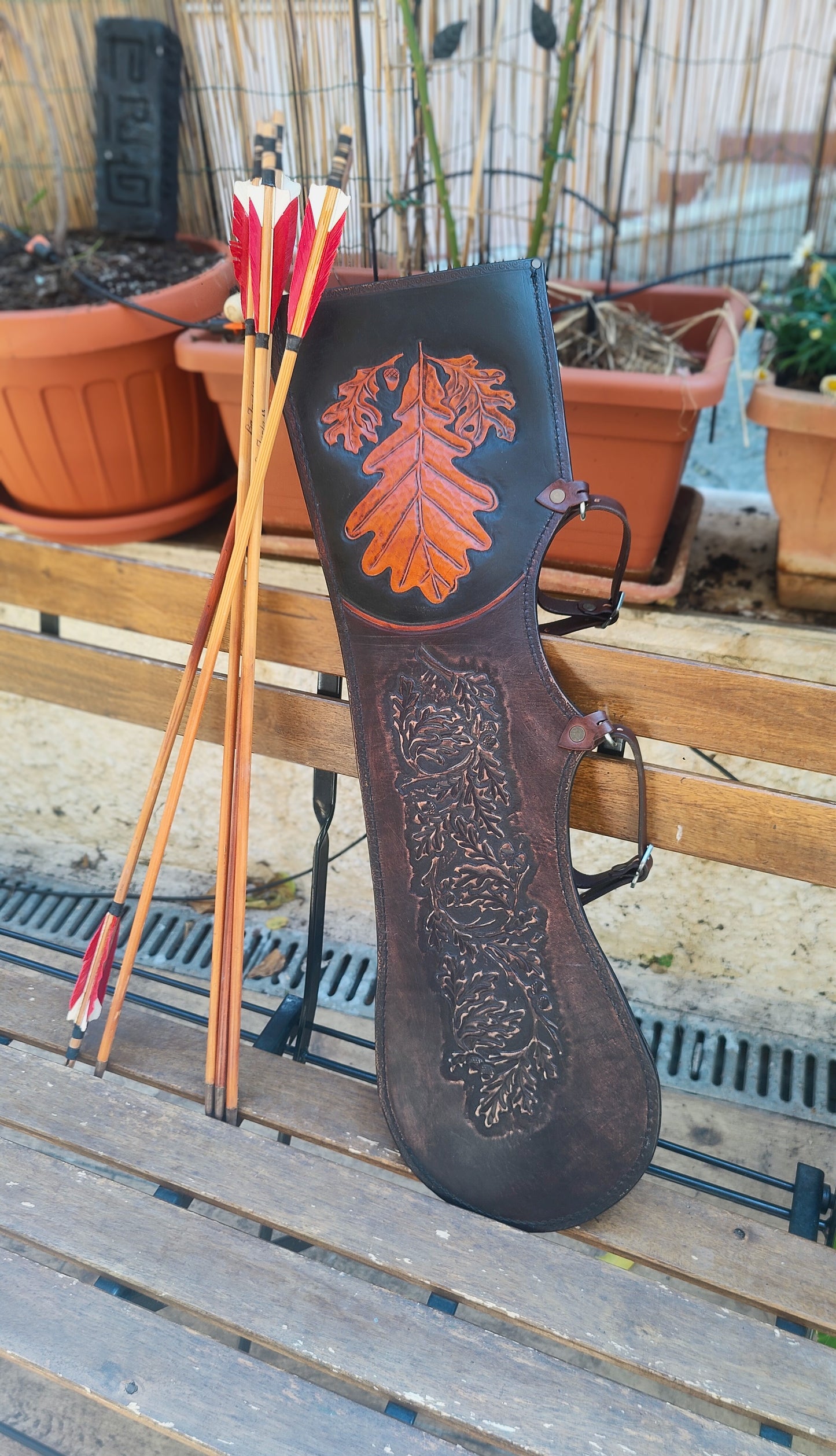Handmade Historical Quiver / Larp & Reenactment Leather Archery 1500 Quiver