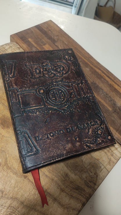 DnD & co. Leather Rulebook Cover - Handmade Custom Tabletop Sleeve