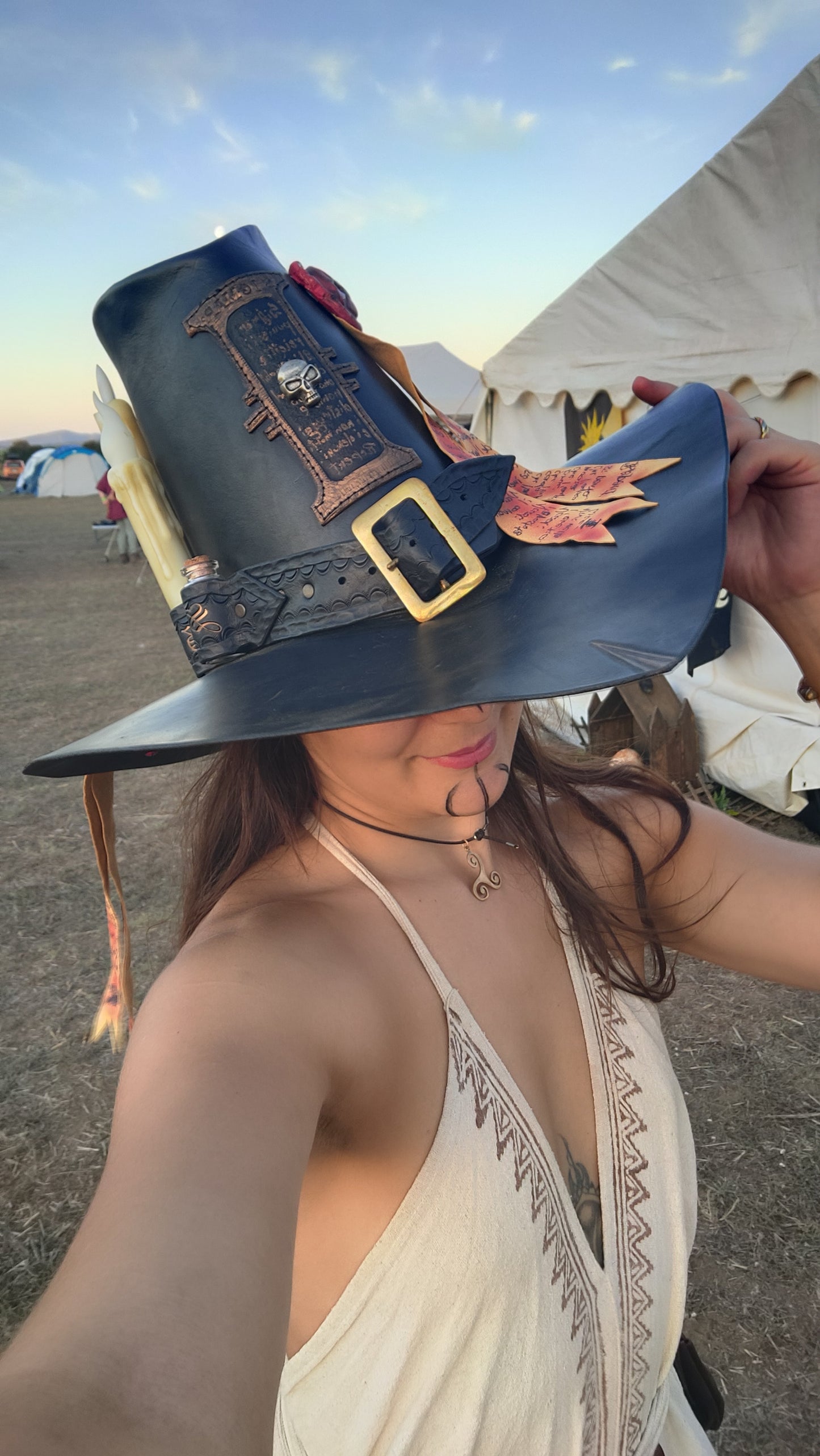 Witch Hunter Hat - Handmade & Custom Warhammer Leather Hat