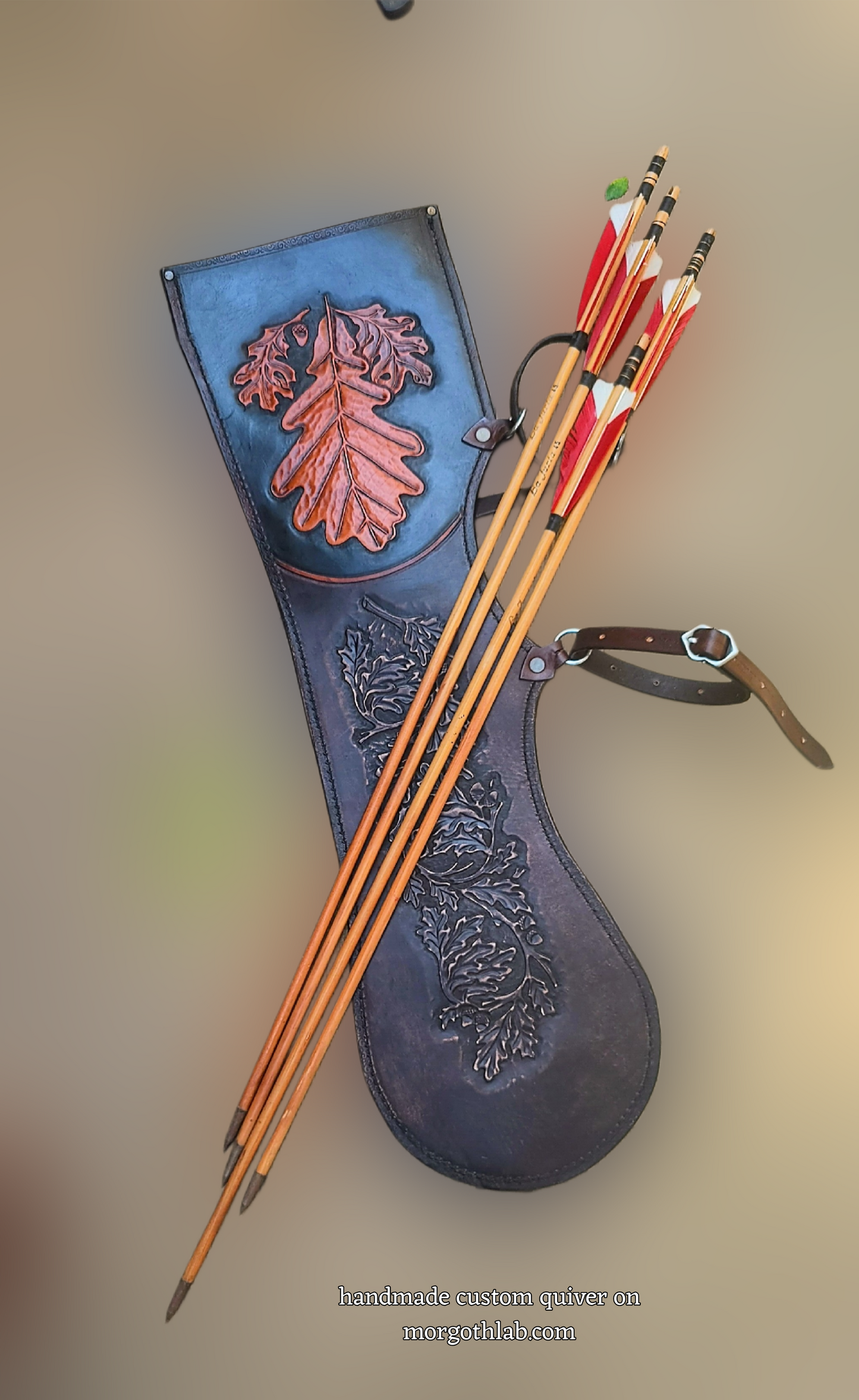 Handmade Historical Quiver / Larp & Reenactment Leather Archery 1500 Quiver