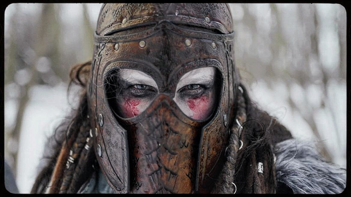 Scale LEATHER HELMET / Handmade Medieval Fantasy Helm for Larp & Cosplay