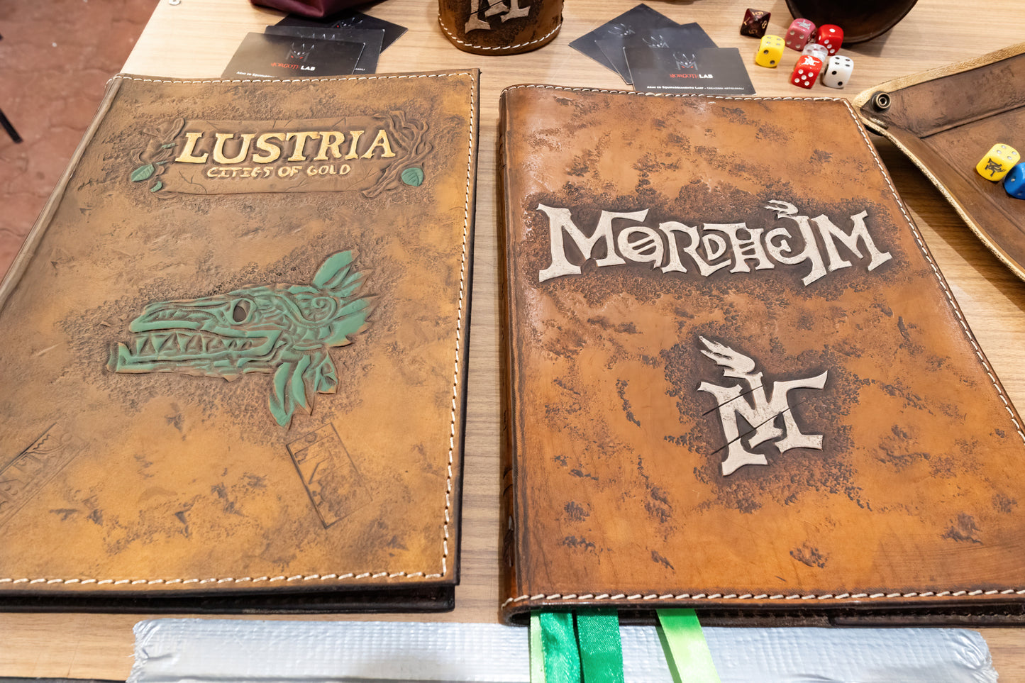 DnD & co. Leather Rulebook Cover - Handmade Custom Tabletop Sleeve