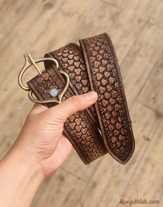 Handmade Italian Leather Belt – Simple & Classy to Complex Hand Engravings!