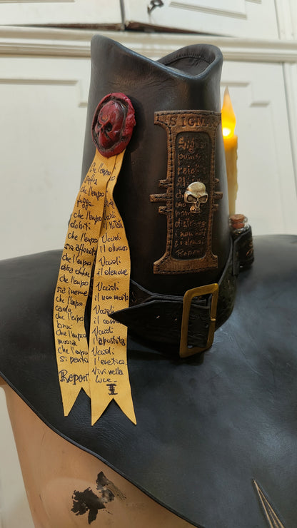 Witch Hunter Hat - Handmade & Custom Warhammer Leather Hat