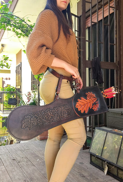 Handmade Historical Quiver / Larp & Reenactment Leather Archery 1500 Quiver