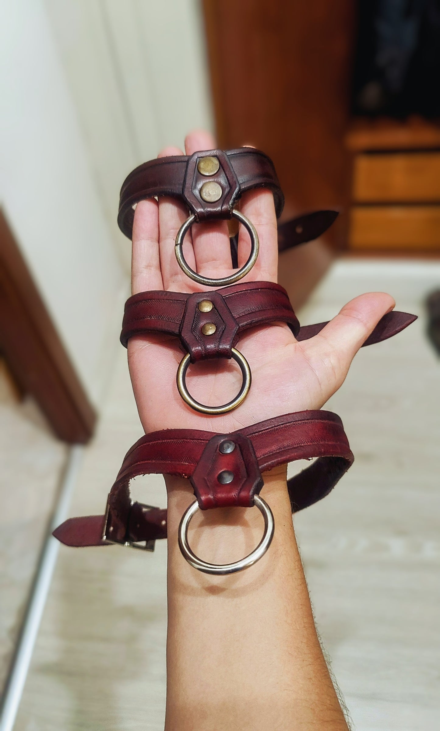 High quality Leather Choker / Handmade Custom color Collar