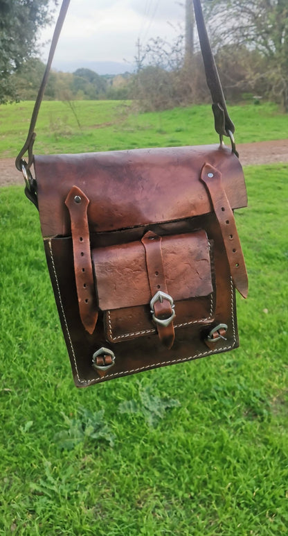 The perfect fantasy leather bag for fans of The Witcher, crafted with genuine Italian leather and designed for both functionality and style