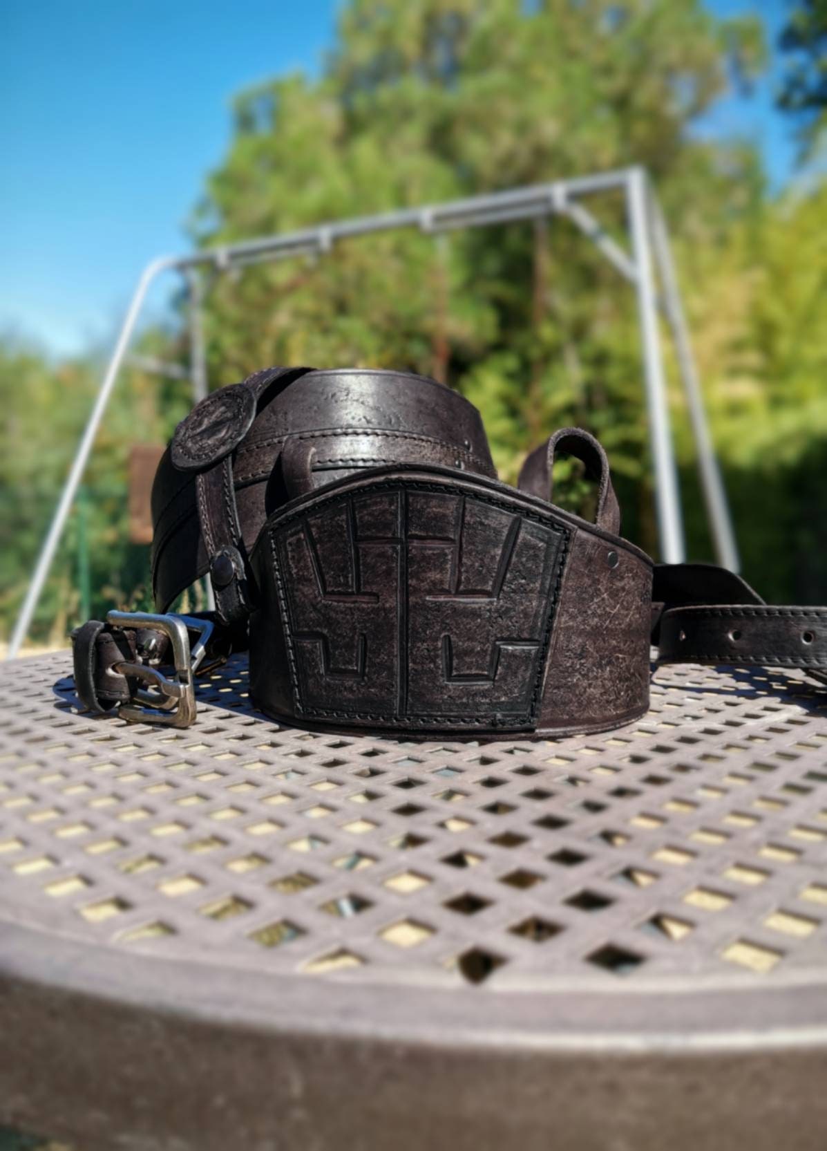 Zack Fair armor set for cosplay, LARP, and conventions, handmade from leather