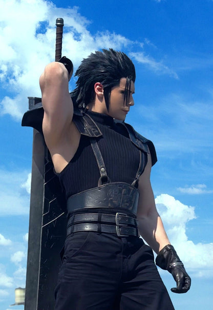 Cosplay Handmade Zack Fair Final Fantasy VII cosplay armor, crafted from premium Italian leather.